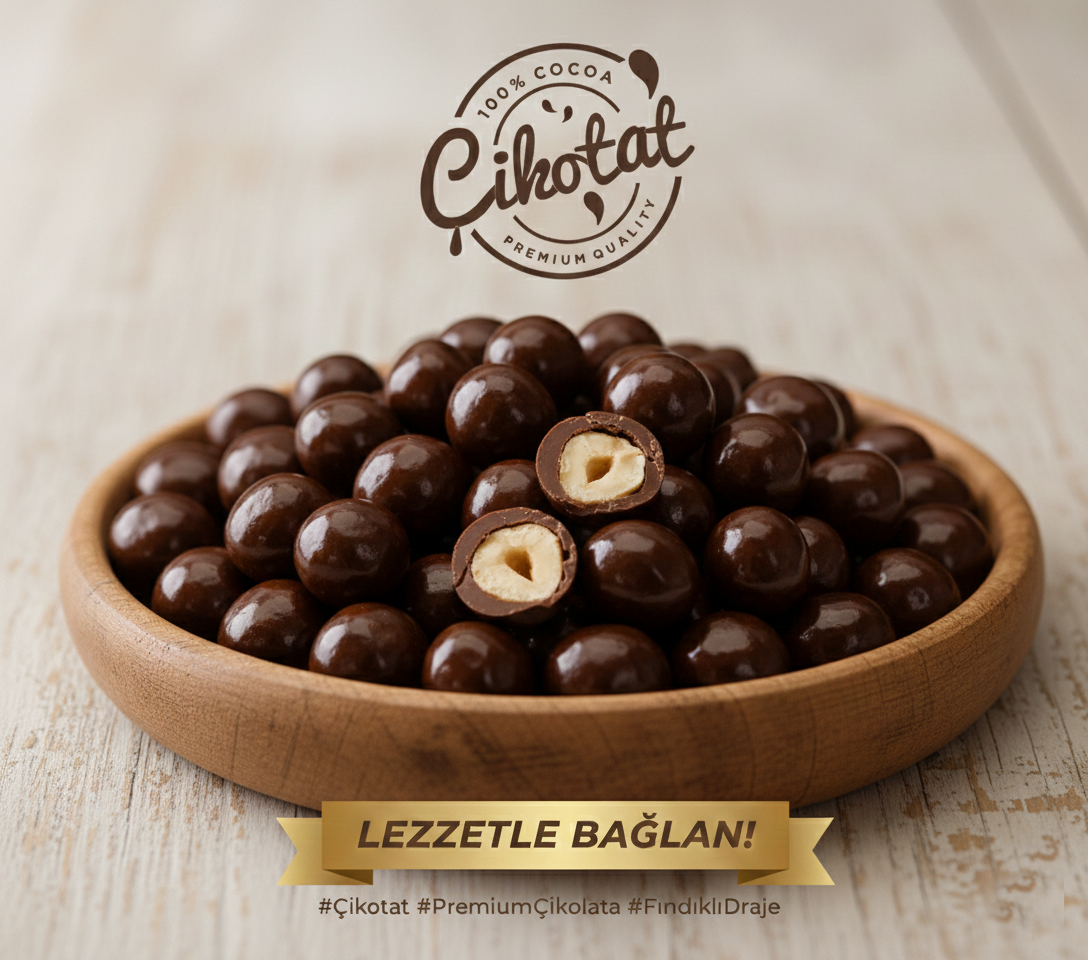 Fındıklı Sütlü Çikolata Kaplı Draje