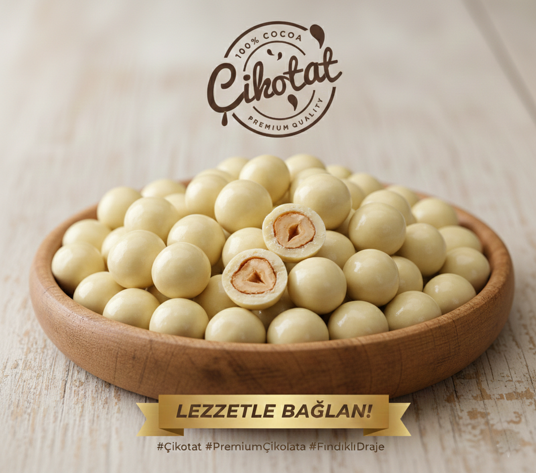 Beyaz Çikolata Kaplı Draje